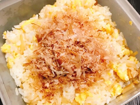 簡単！メンマの混ぜ込みご飯　90円